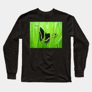 Black Swallowtail Butterfly Long Sleeve T-Shirt